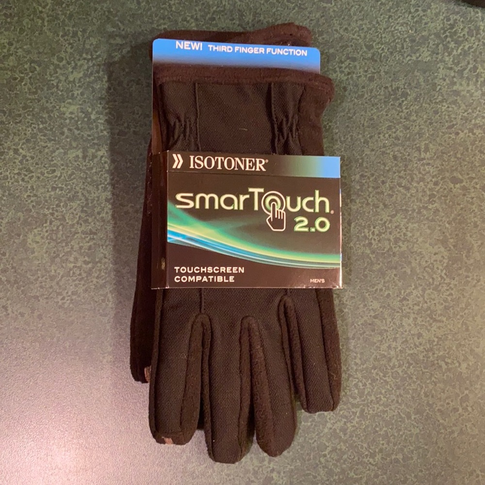 Men’s NEW Isotoner gloves touch screen compatible